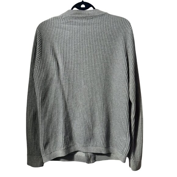 Jack & Jones Gray Rib-Knit Cardigan – Size M – New Without Tags - Picture 3 of 5